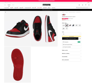 Zapatillas Jordan 1 Low Hombre por 66,43€ en Aboutyou