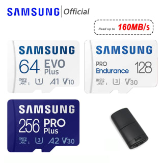 MicroSD da Samsung, modelo PRO EVO Plus de 64GB - R$ 7,85