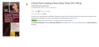 3 Unidades de L'Oreal Paris Casting Crème Gloss Tinte 323 por 12.02€