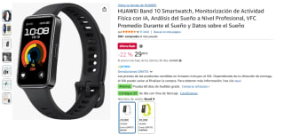 Smartwatch Huawei Band 9 por 29€ y la Band 10 por 39€