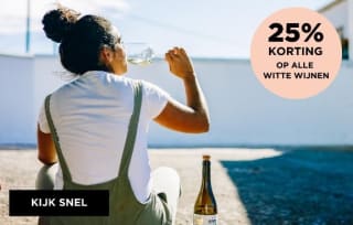 25% korting op alle witte wijnen bij Neleman