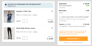 22% extra korting op de outlet bij G-star