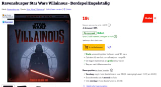 Star Wars Villainous voor €19 bij Bol.com