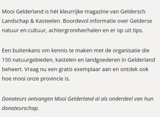 Gratis Mooi Gelderland Magazine