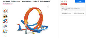 Hot Wheels Action Looping Caos Masivo Pista De Coches De Juguete Incluye 1 Vehículo Die-Cast por 49€