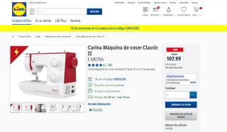 Máquina de coser Classic II Carina por 107,99€