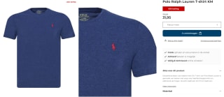 Blauwe Ralph Lauren Polo voor €31,95 bij Only for Men