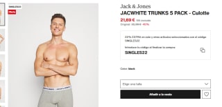 Pack x5 Boxer Jack and Jones por 16.92€