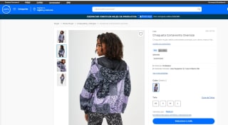 Chaqueta Cortaviento Fes Oversize para mujer por $8.990