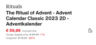 Ritual of Advent - Advent Calendar Classic 2023 2D voor €55,95