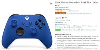 Recopilación mandos xbox Wireless Controller por 44,99€ amazon