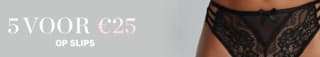 5 Slips voor €25 bij Hunkemöller