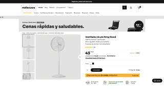 Mellerware Ventilador de Pie Brizy Stand por 43,99€