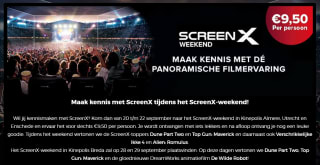 Maak kennis met ScreenX tijdens het ScreenX-weekend voor €9,50