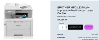 Imprimante laser couleur Brother à 399€