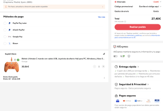 Mando con cable 8Bitdo Ultimate C Joysticks efecto Hall Xbox Series S&X Xbox One Windows10&11 +1 mes GamePass por solo 27,40€