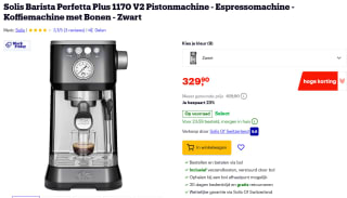 Solis Barista Perfetta Plus espressomachine Black voor €329,90 bij Bol
