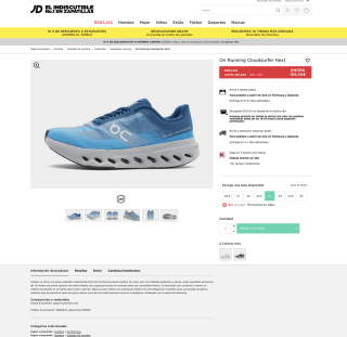 Zapatillas On Cloudsurfer Hombre por solo 84€