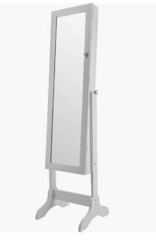 Espejo Vestidor de Pie Lacado Blanco Grande 155x41x38cm por 59.49€ (Cuenta Nueva 47.49€)