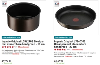 50% korting op Tefal Ingenio Original