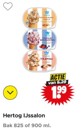 Hertog IJs voor €1.99 bij Dirk