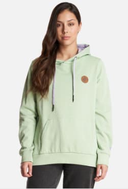 Polerón Haka Honu Canguro Menta para mujer por $15.990