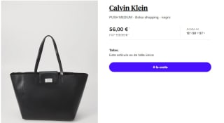 Bolso Shopping Calvin Klein PUSH MEDIUM por 56€