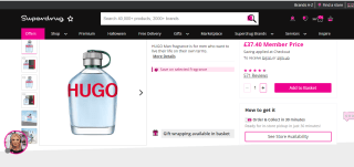 HUGO Man Eau de Toilette 200ml - £37.40