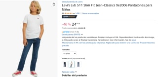 Pantalones Levi's Lvb 511 Slim Fit niños por 24,50€