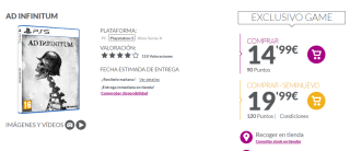 Videojuego Ad Infinitum PS5 por 14,99€