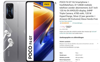 POCO F4 GT 5G Smartphone voor €360,99 bij Amazon