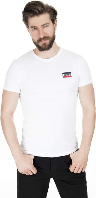 2-pack Levi's Heren Crewneck Graphic shirts voor €20 bij Amazon