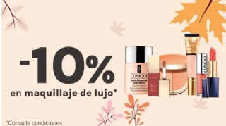 10% de Descuento en Maquillaje de lujo.