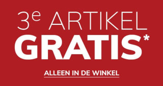 3 halen 2 betalen op de sale van MS Mode (alleen in de winkels)