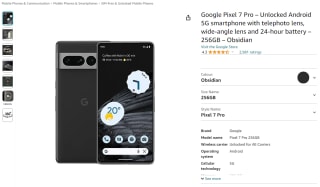Shop Google Pixel 7 Pro for the price of £599 only at Amazon