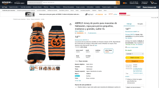 Jersey para mascotas de Halloween por 14,92€