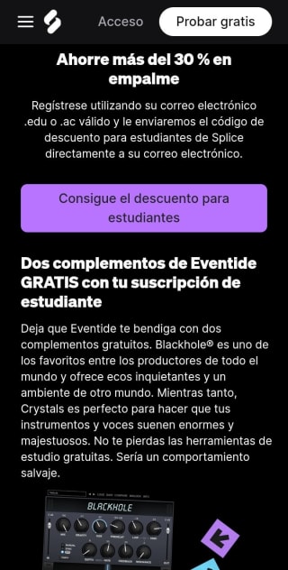 14 días de prueba Gratis para Splice Sounds.