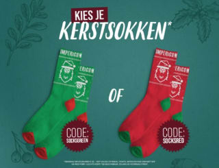Gratis kerstsokken bij je bestelling bij Impericon