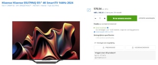 Hisense 55U79NQ 55" TV voor €570,54 bij MaxICT