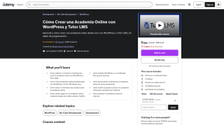 Curso Cómo Crear una Academia Online con WordPress y Tutor LMS gratis