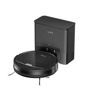 Robot aspirador ILIFE V9Pro, autovaciado, fuerte succión de 3000 Pa, navegación giroscópica por 78,03€