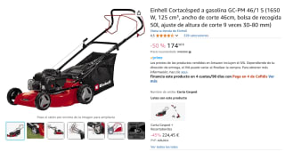 Einhell Cortacésped a gasolina GC-PM 46/1 S por 174,50€