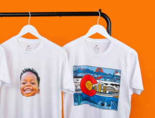 Custom white T-Shirt voor €8,82 bij Stickermule