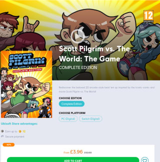 [Nintendo Switch] Scott Pilgrim vs. The World for £2.97 at UbiStore