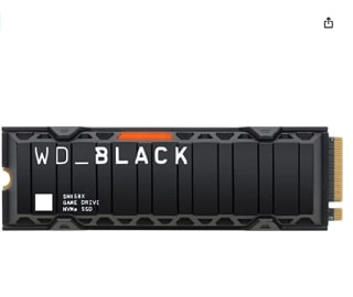 Disco duro WD Black SN850X 2TB M.2 2280 PCIe Gen4 NVMe SSD por 144,44€