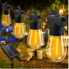 Guirnaldas de Luces de Exterior Solares 15M Impermeables por solo 19,99€