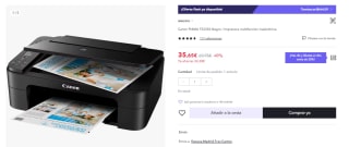 Impresora multifunción inalámbrica Canon PIXMA TS3350 por 35.65€ (Cuenta Nueva 23.65€)