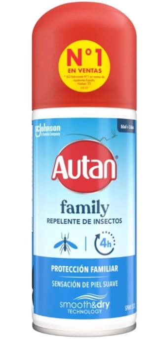 Autan Family Care Repelente - Protege de mosquitos, Spray en seco, 100ml por 6,64€