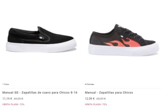 30% descuento EXTRA + 10% primera compra ropa y calzado DC Shoes precios locos