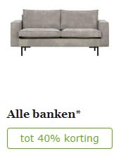 20-40% korting op alle banken bij Leen Bakker